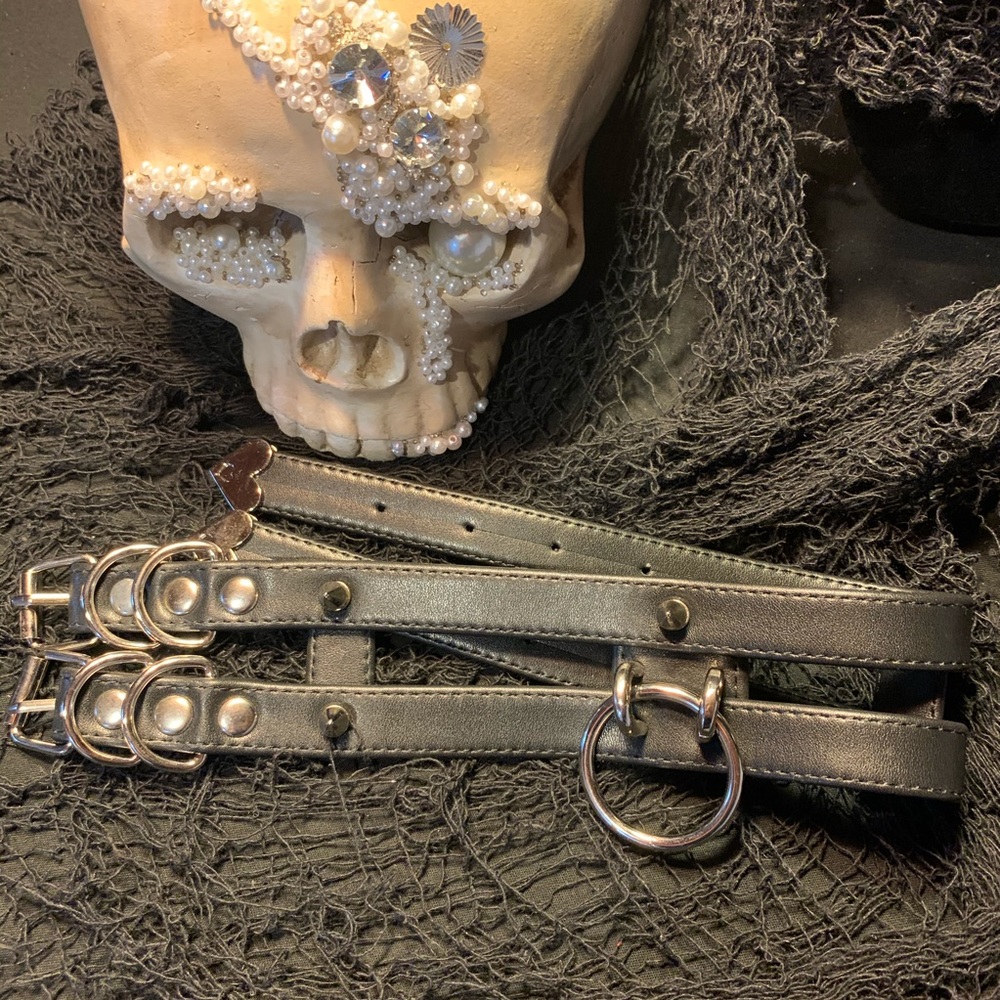 New Gothic Punk Black Collar Necklace